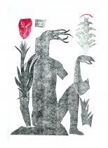 Self Portrait with flower 26/30