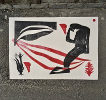 Self portrait with flower 29/30